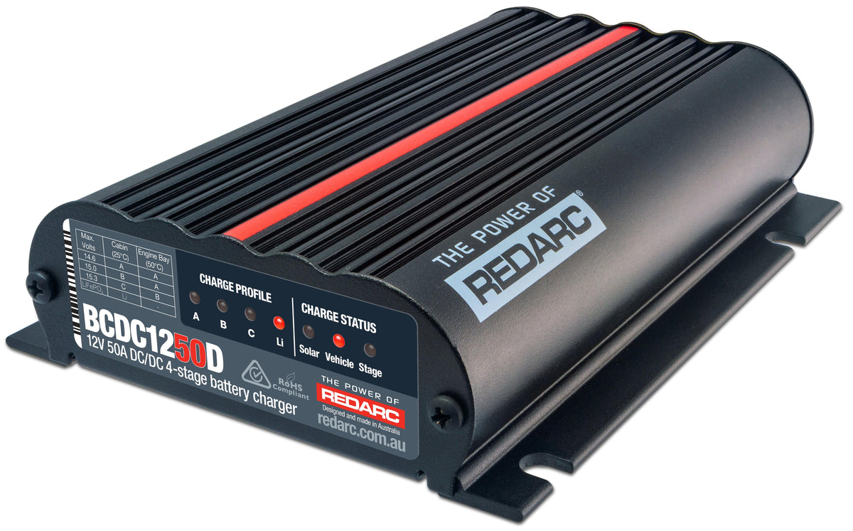 Redarc DC Battery Charger – Solar Ready | TEQ Customs