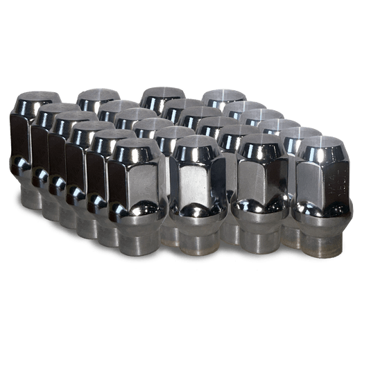 Relations Race Wheels Wheels 14x1.5 Extended Thread / ET (set of 24) / Silver Hex Closed End Lug Nuts (14x1.5 ET) | Tundra, 4G Tacoma, 6G 4Runner, Jeep