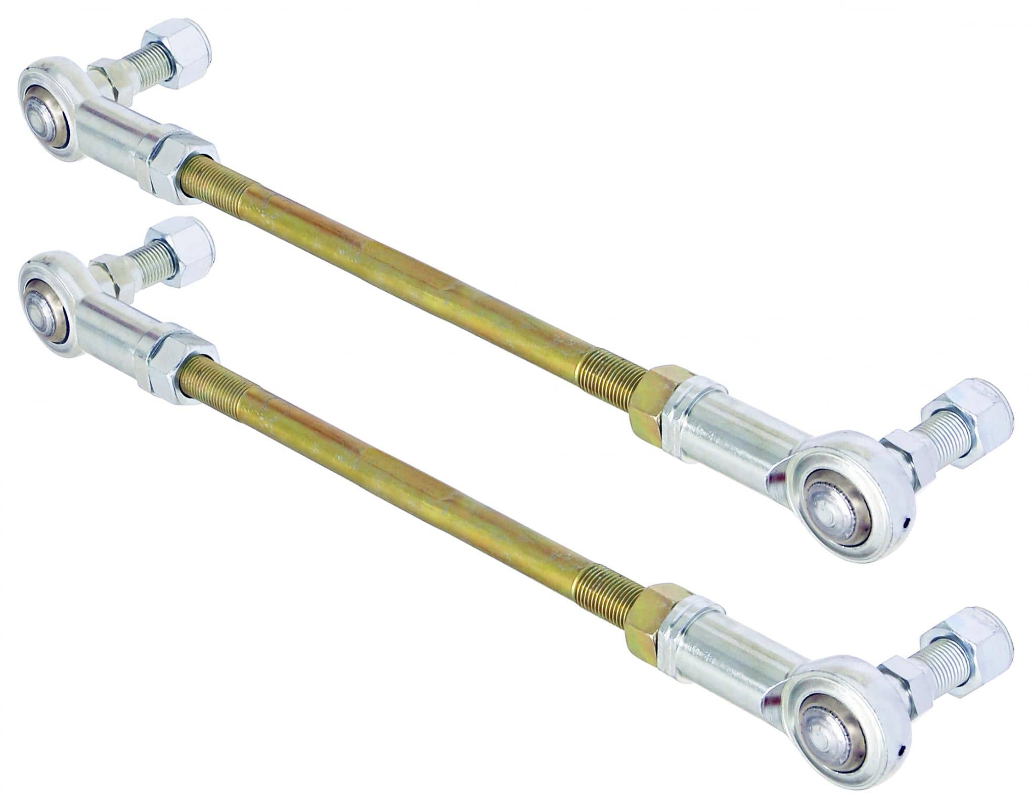 RockJock 4x4 Adjustable Sway Bar End Link Kit (12 1/2 Inch Long Rods w/ Heims and Jam Nuts pair) RockJock 4X4