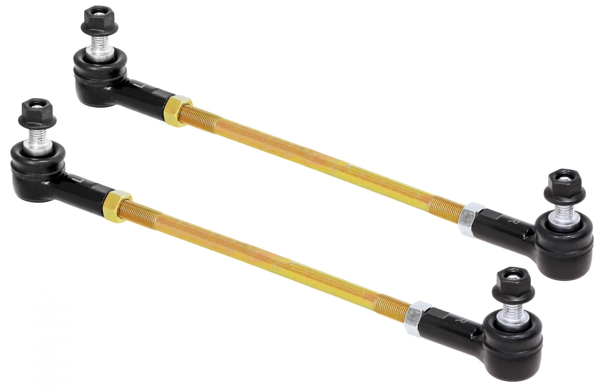 RockJock 4x4 Adjustable Sway Bar End Link Kit (12 1/2 Inch Long Rods w/ Sealed Rod Ends and Jam Nuts pair) RockJock 4X4