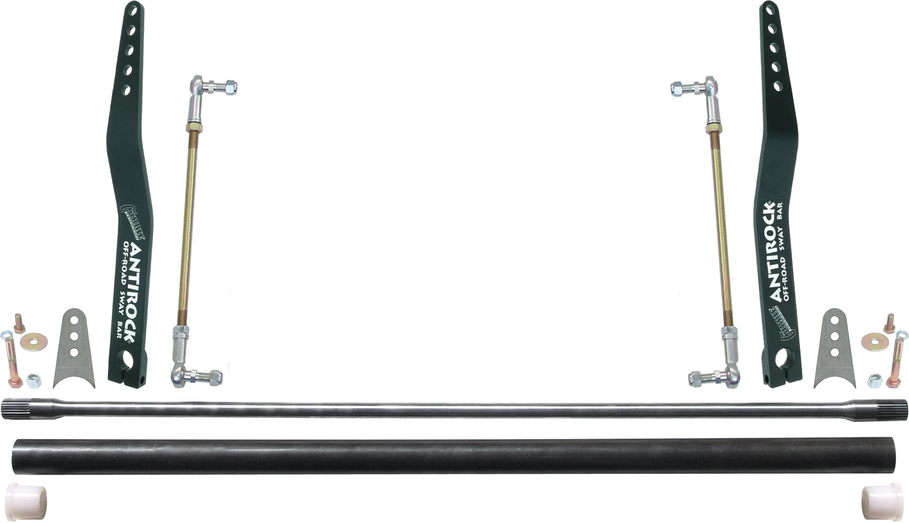 RockJock 4x4 Antirock Sway Bar Kit Universal 36 Inch Bar 20 Inch Bent Steel Arms RockJock 4x4