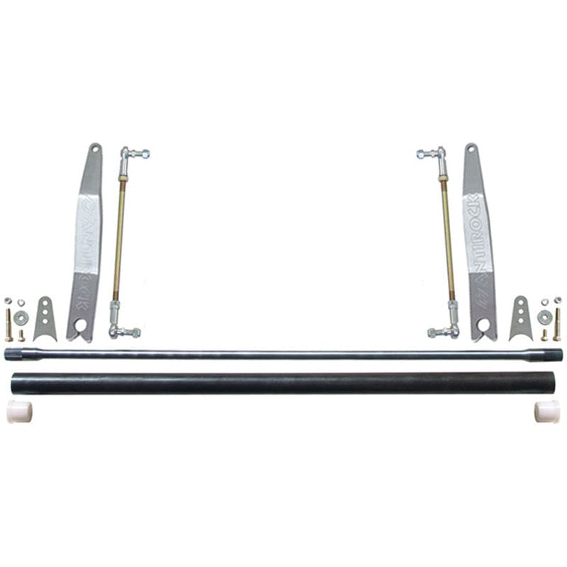 RockJock 4x4 Antirock Sway Bar Kit Universal 45 Inch Bar 16 Inch Bent Aluminum Arms RockJock 4x4