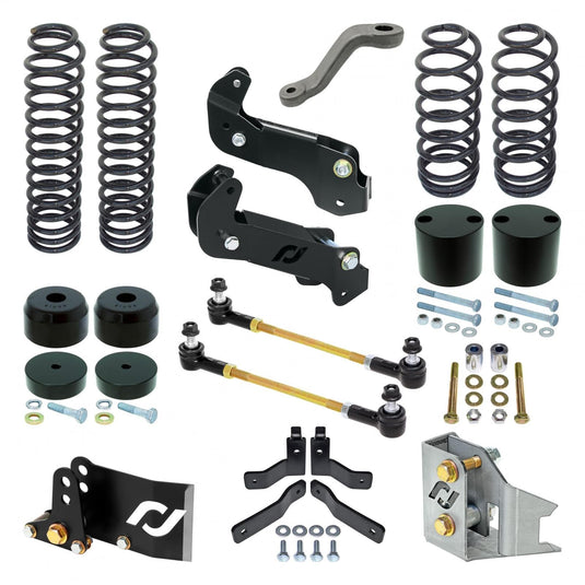 RockJock 4x4 Driver Lift Kit for JK Wrangler (2-door) 4 Inch lift RockJock 4X4