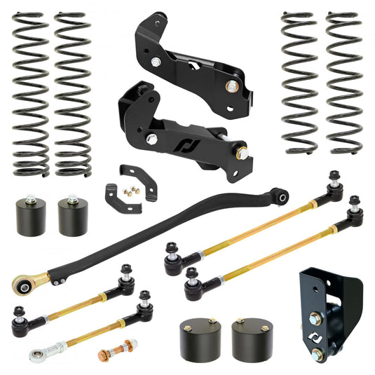 RockJock 4x4 Driver Lift Kit for JL Wrangler w/ Gas V-6 3.5 Inch lift RockJock 4X4