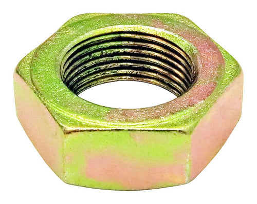 RockJock 4x4 Jam Nut 1 1/4 Inch-12 Right Hand Thread Gold Zinc, Each RockJock 4x4