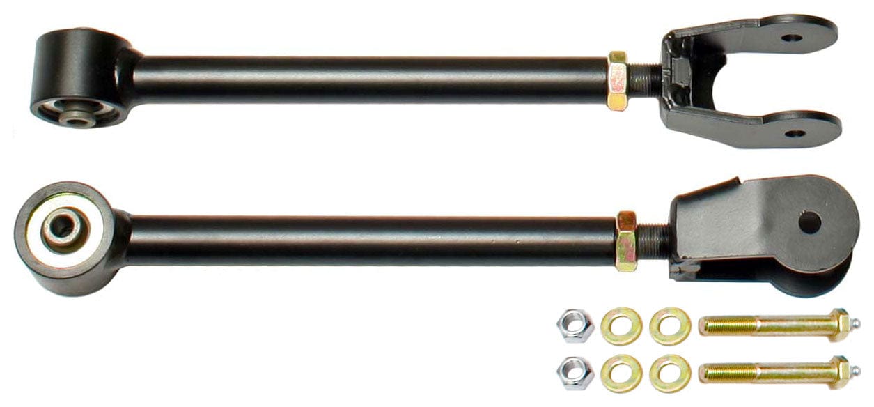 RockJock 4x4 Johnny Joint Adjustable Control Arms 97-06 Wrangler TJ and LJ Unlimited/XJ/MJ Front Upper, Adjustable Greasable Pair RockJock 4x4