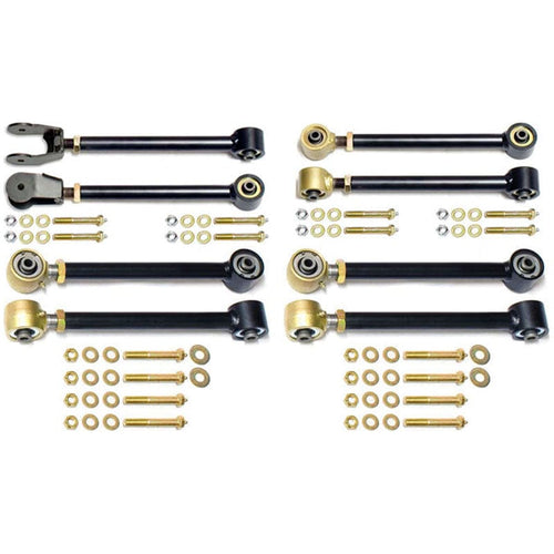 RockJock 4x4 Johnny Joint Control Arm Set 97-06 Wrangler TJ and LJ Unlimited Adjustable Set Of 8 RockJock 4x4