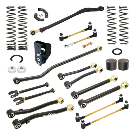 RockJock 4x4 Pro Edition Johnny Joint Suspension System for JL Wrangler w/ 392 Hemi 3.5 Inch lift RockJock 4X4