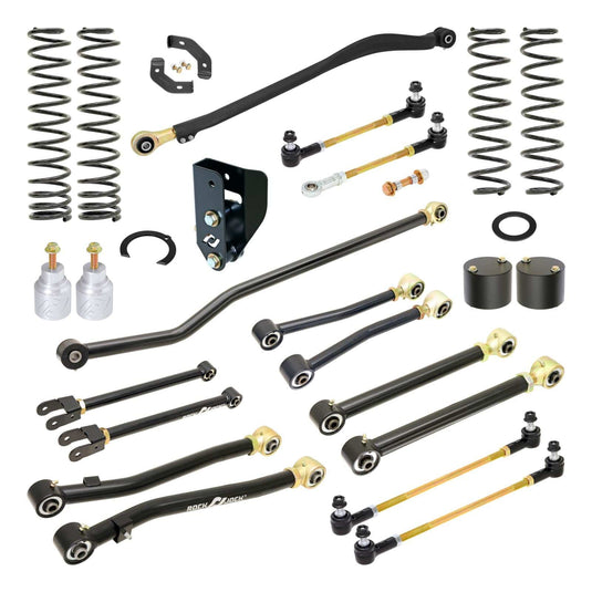 RockJock 4x4 Pro Edition Johnny Joint Suspension System for JL Wrangler w/ Diesel engine 3.5 Inch lift RockJock 4X4