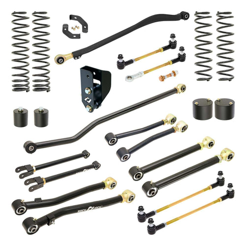 RockJock 4x4 Pro Edition Johnny Joint Suspension System for JL Wrangler w/ Gas V-6 3.5 Inch lift RockJock 4X4