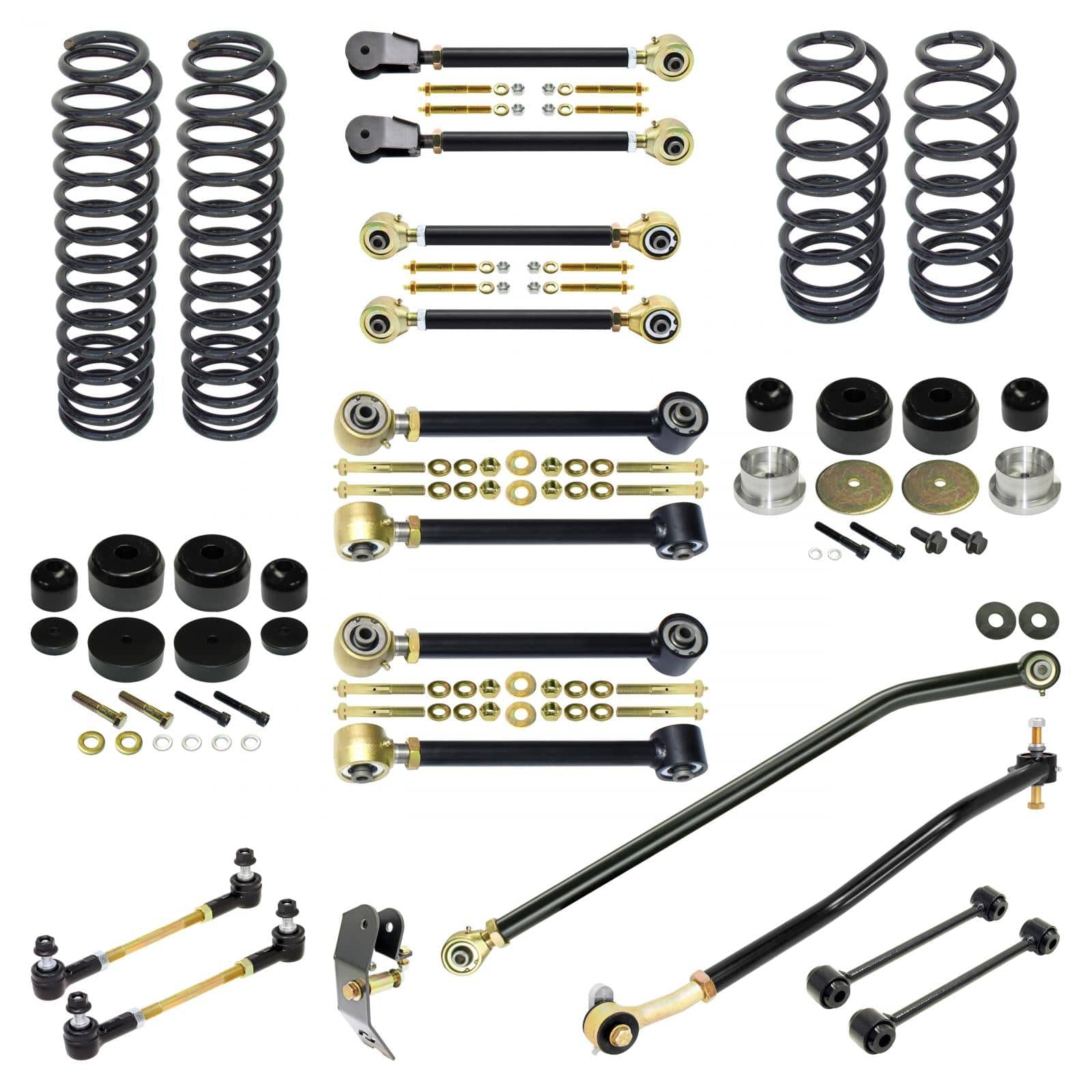 RockJock 4x4 Pro Edition Johnny Joint Suspension System for LJ 4 Inch lift RockJock 4X4