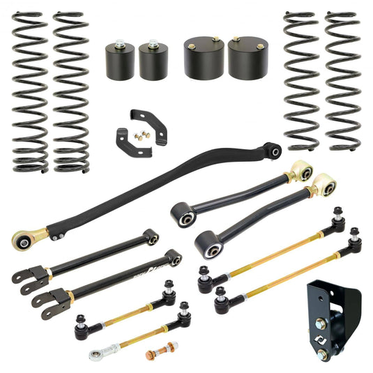 RockJock 4x4 Sport Edition Johnny Joint Suspension System for JL Wrangler w/ Gas V-6 3.5 Inch lift RockJock 4X4