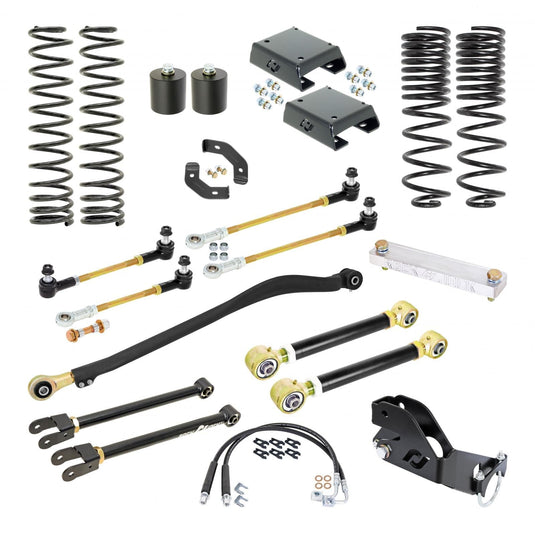 RockJock 4x4 Sport Edition Johnny Joint Suspension System for JT Gladiator w/ Gas V-6 3.5 Inch lift RockJock 4X4