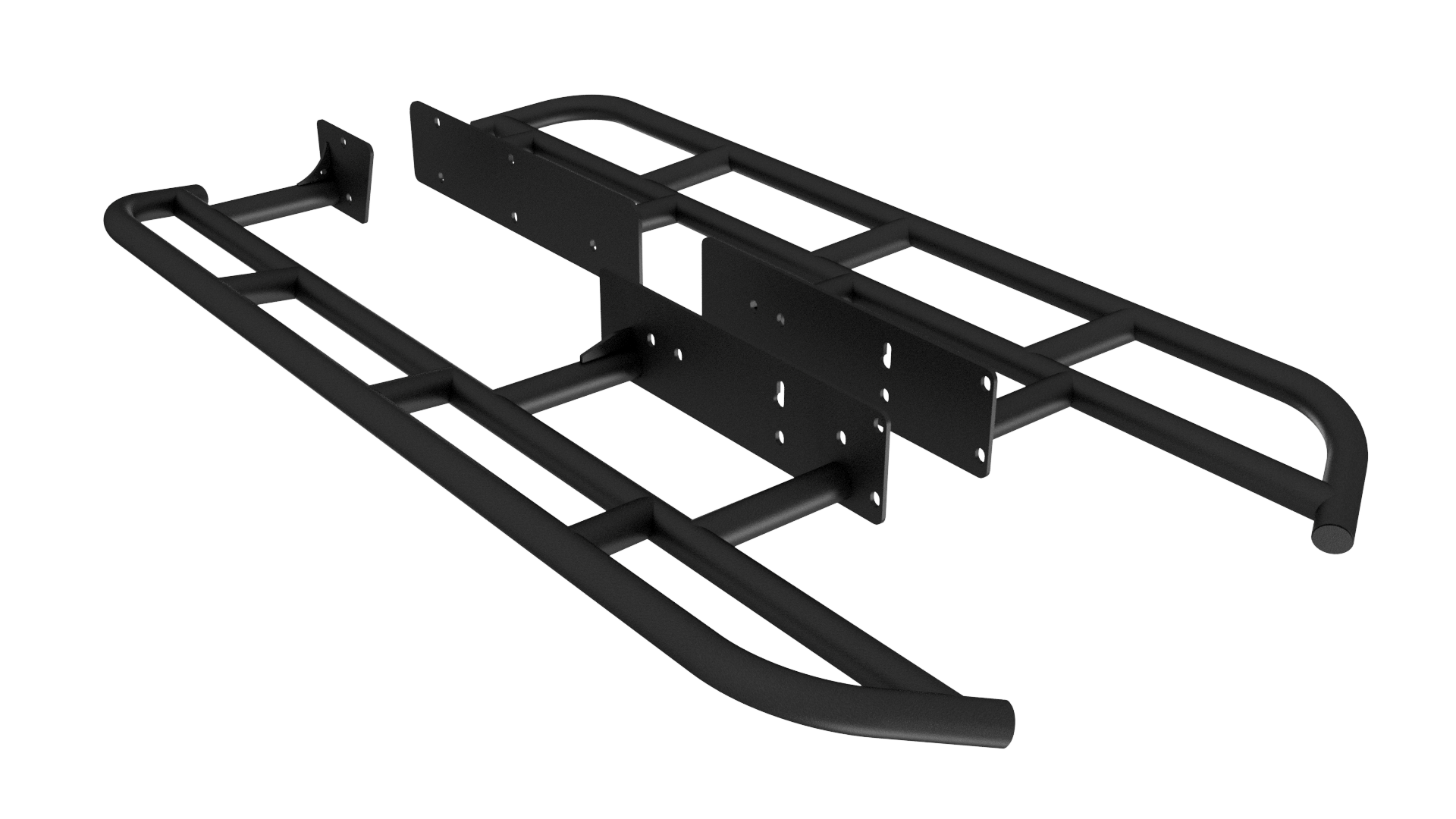 RSG Off Road Rock Sliders DOM / POWDER COAT 2010-2023 Lexus GX460 Angled Sliders  ** NO KICK OUT **