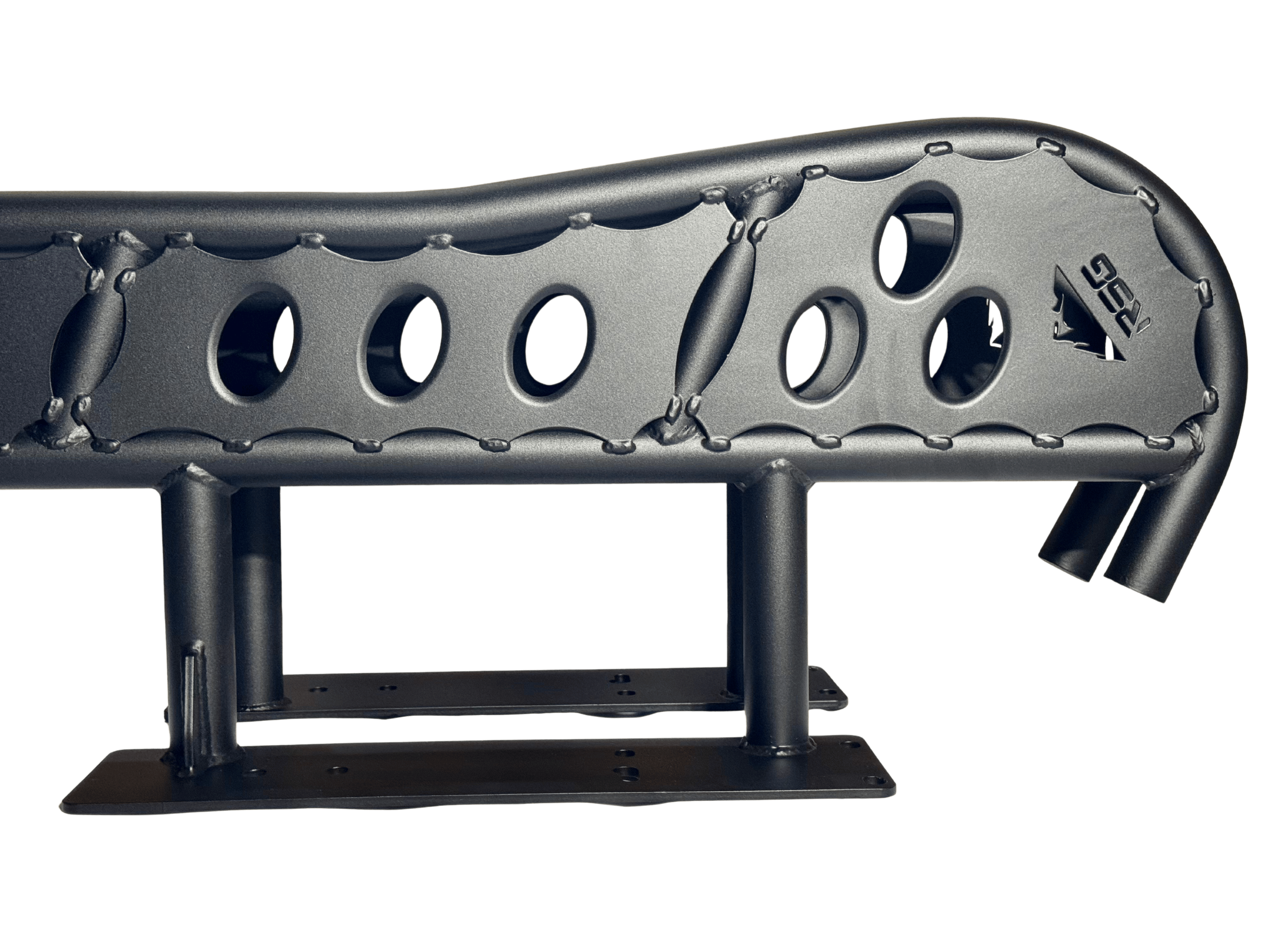 RSG Off Road Rock Sliders DOM / POWDER COAT 2010-2023 Lexus GX460 Flat Sliders With Top Plate