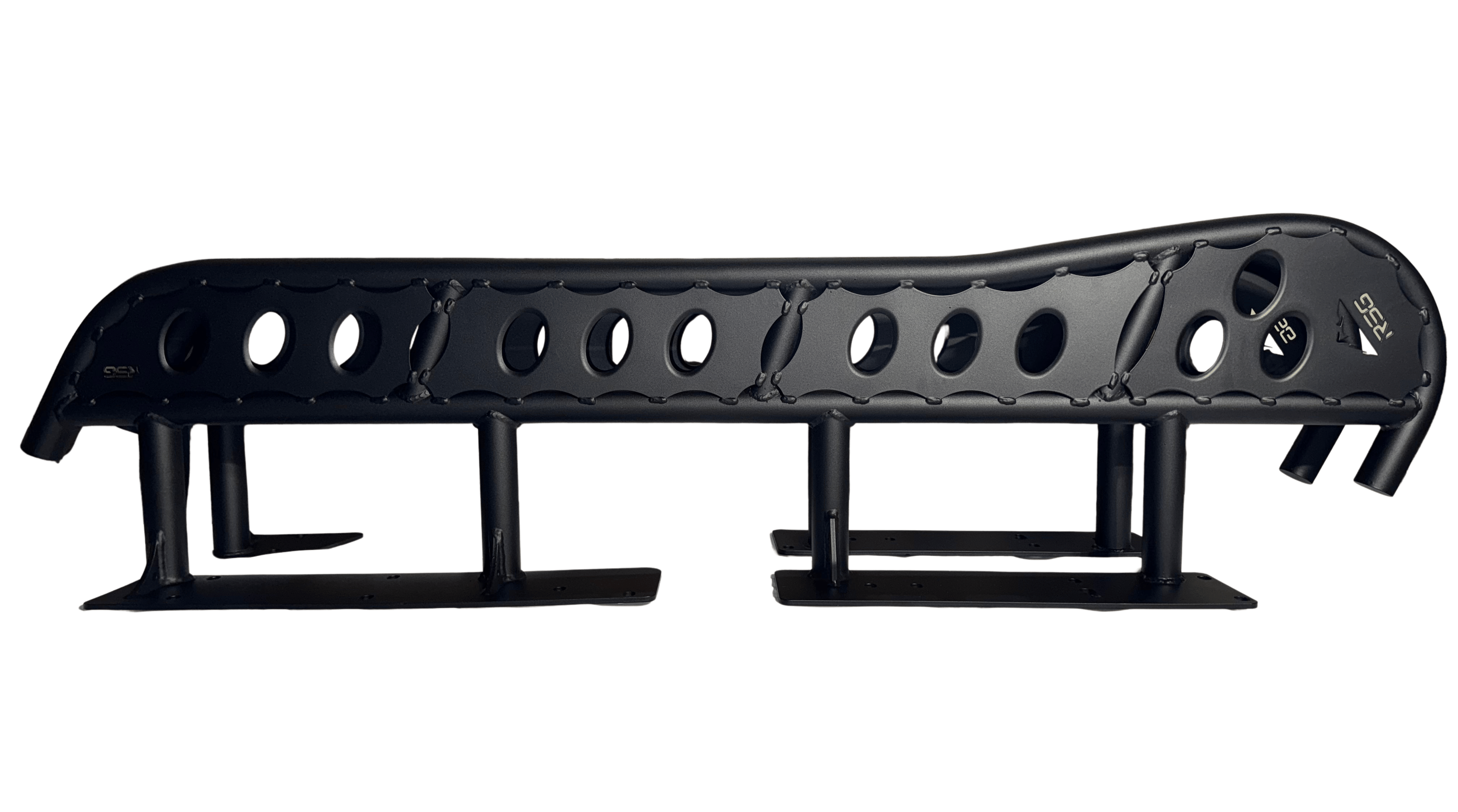 RSG Off Road Rock Sliders DOM / POWDER COAT 2010-2023 Lexus GX460 Flat Sliders With Top Plate