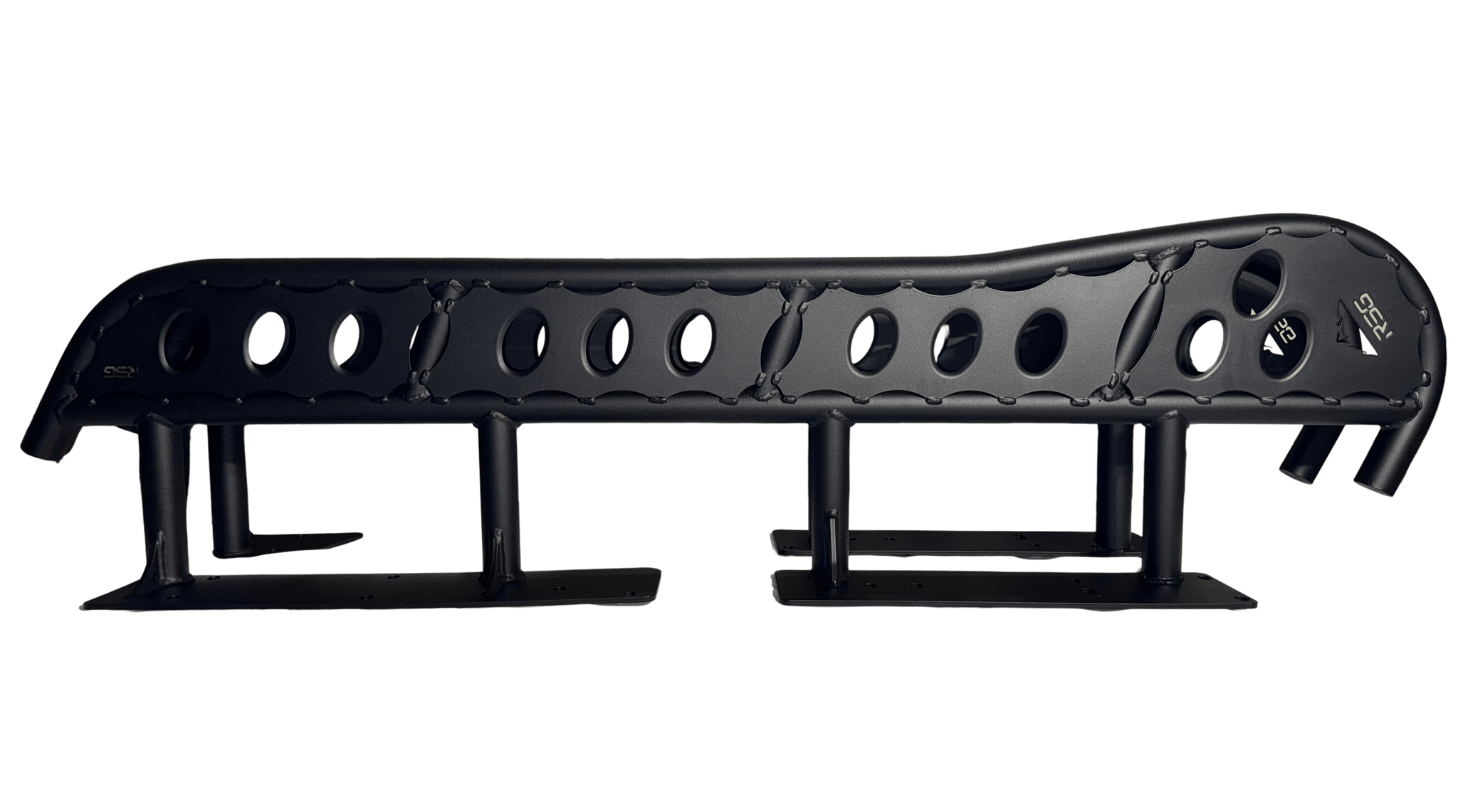 RSG Off Road Rock Sliders DOM / Powder Coated 2010-2023 Lexus GX460 Angled Sliders With Top Plate