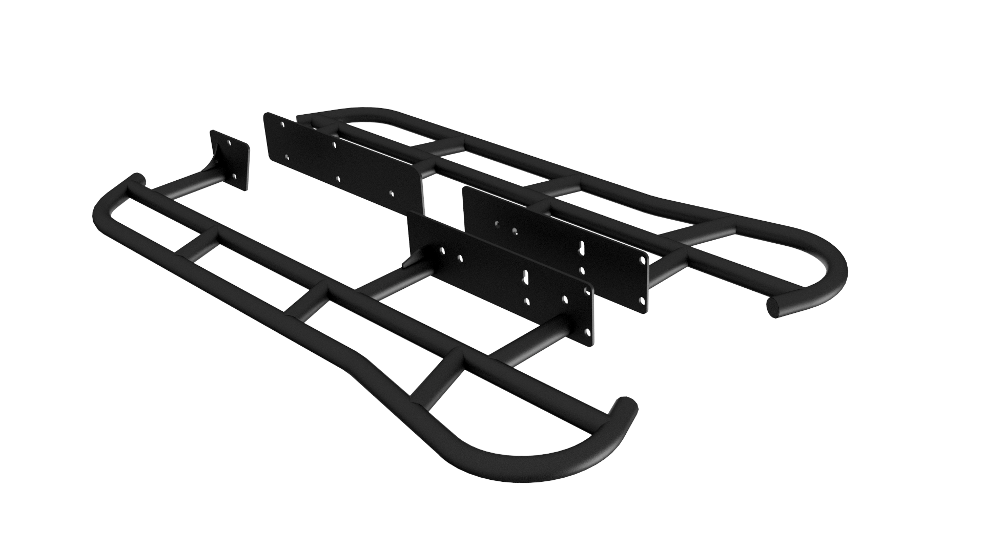 RSG Off Road Rock Sliders DOM / Powder Coated 2010-2023 Lexus GX460 Flat Sliders