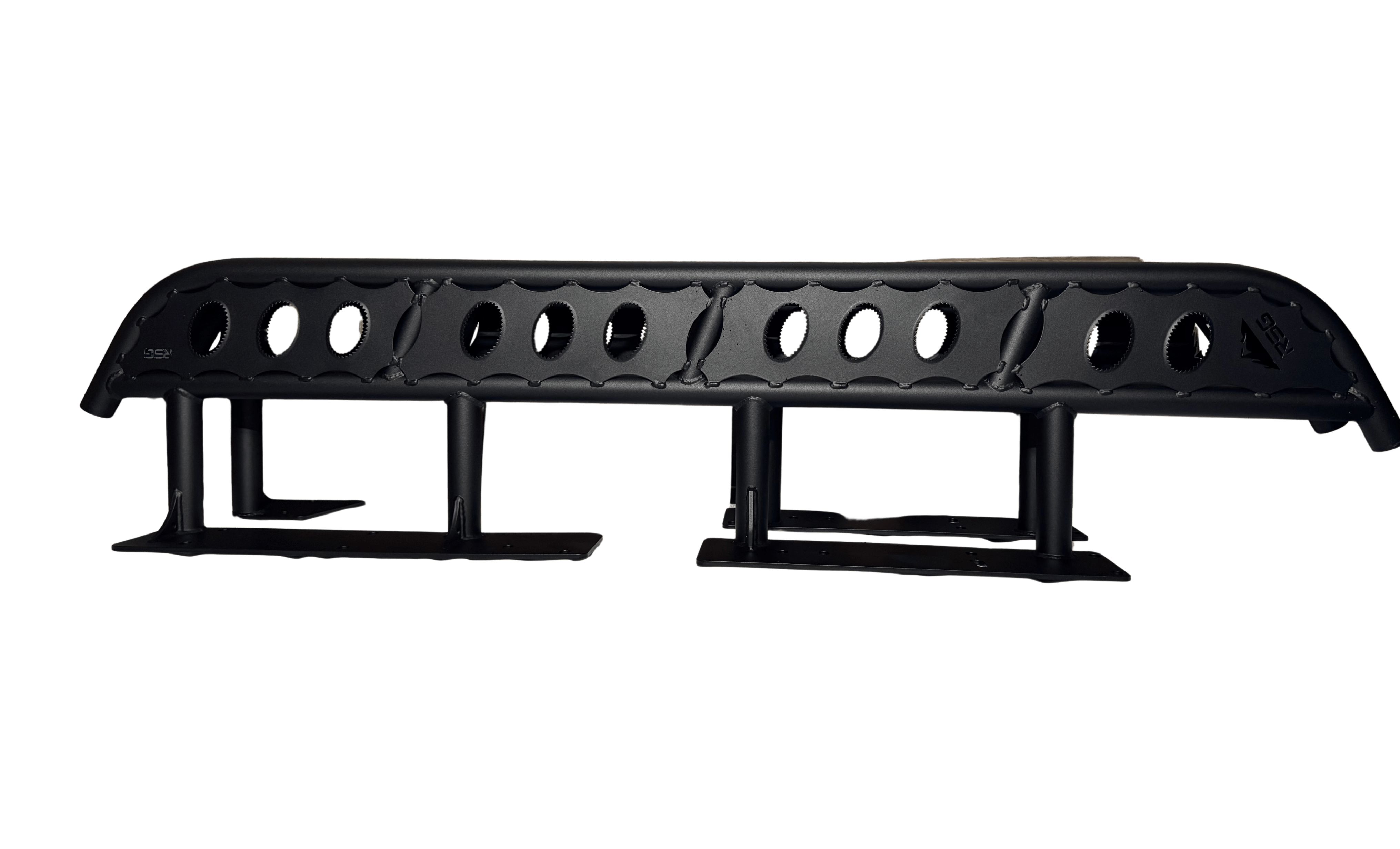 RSG Off Road Rock Sliders DOM / Powder Coated 2010-2023 Lexus GX460 Flat Sliders Grip Top Plate **No Kick Out**