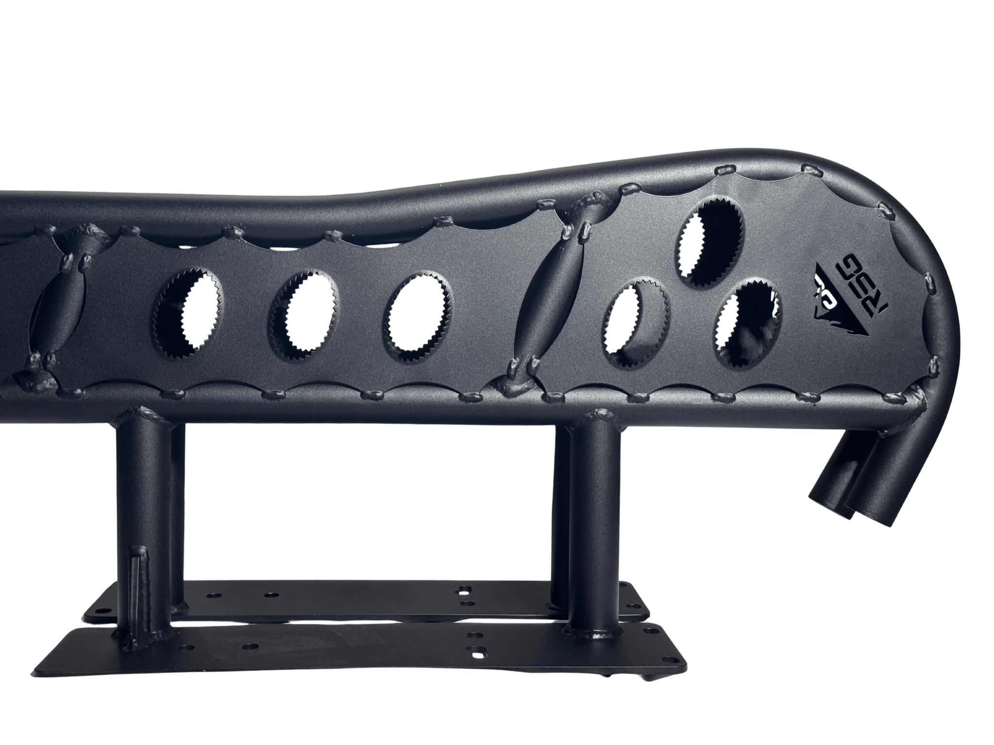 RSG Off Road Rock Sliders DOM / Powder Coated 2010-2023 Lexus GX460 Flat Sliders With Grip Top Plate