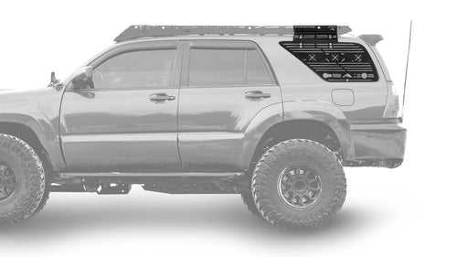 Sherpa Equipment Co Racks Exterior Window Panel / 4th Gen 4Runner (03-09) / Sherpa Equipment Co