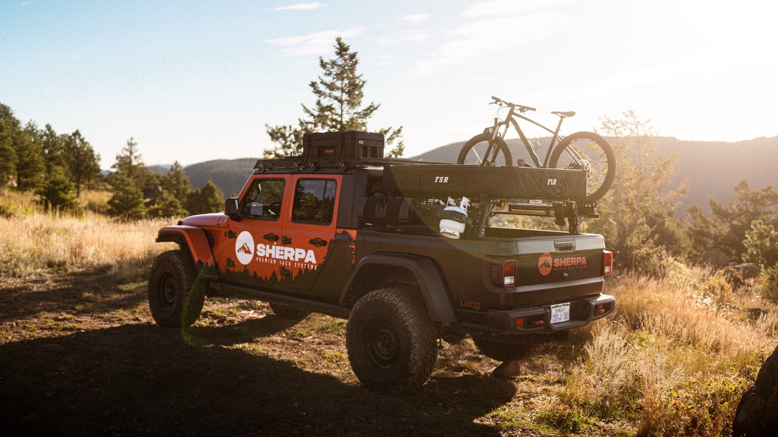 Sherpa Equipment Co Racks The Sunlight (Jeep Gladiator JT Roof Rack)