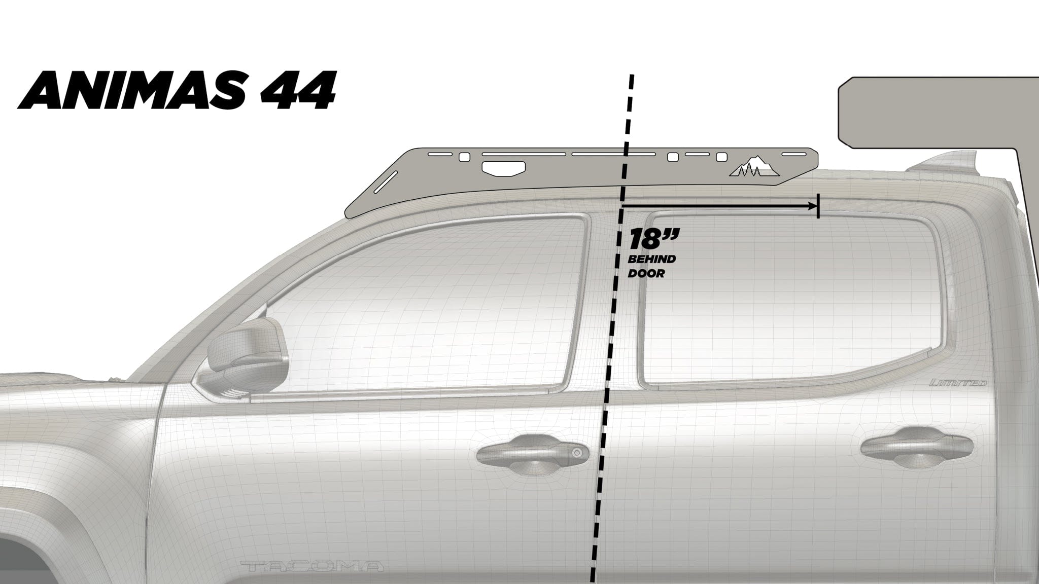 Sherpa Equipment Company Roof Rack The Animas (2005-2023 Tacoma Camper Roof Rack)