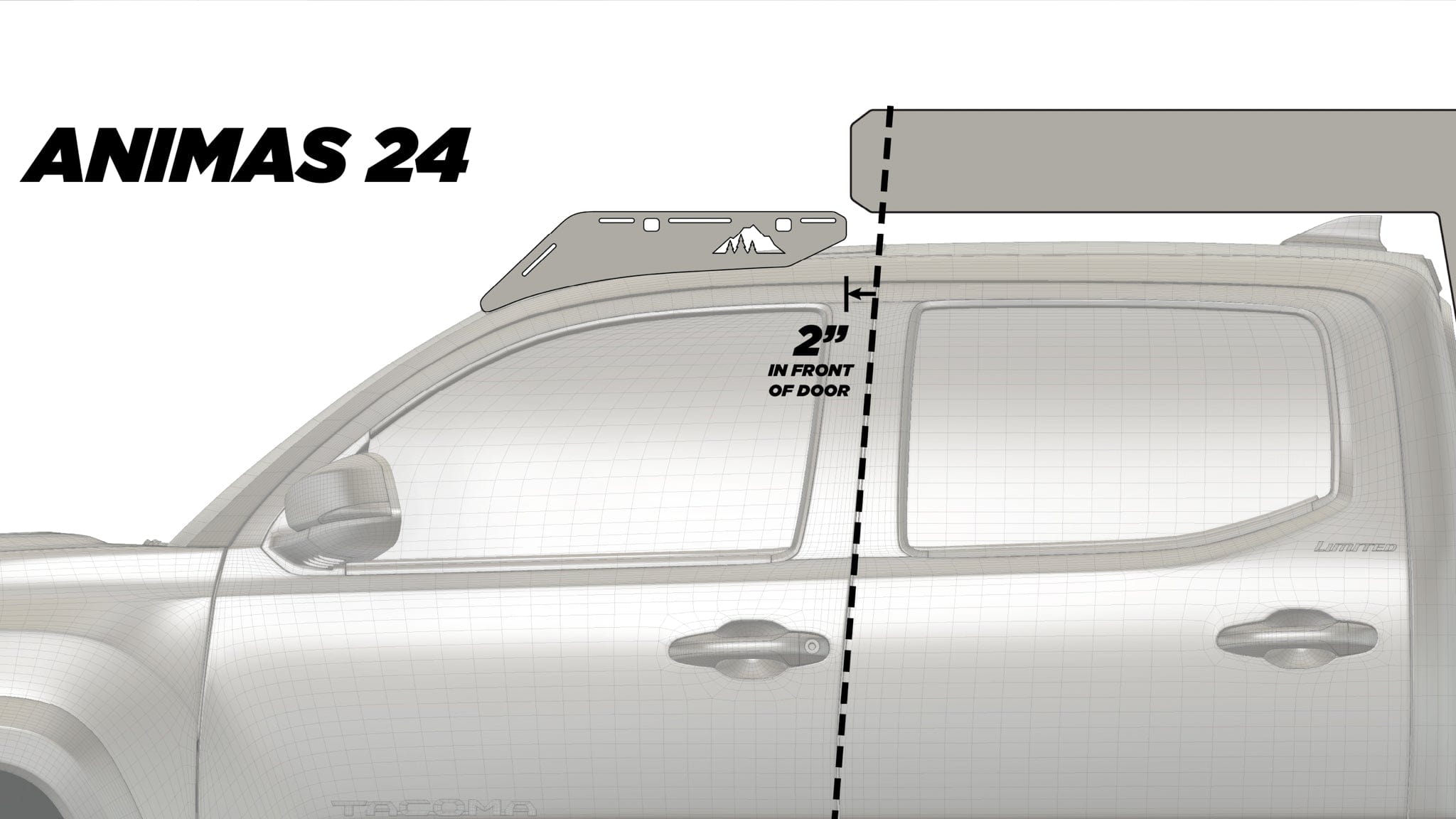 Sherpa Equipment Company Roof Rack The Animas (2005-2023 Tacoma Camper Roof Rack)