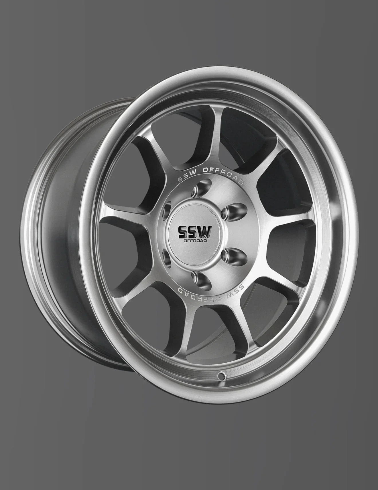 SSW Off-Road Wheels SSW Nova Wheel - Machined Silver, 17x9, -25 Offset, 6x139.7