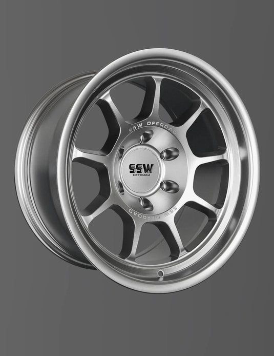 SSW Off-Road Wheels SSW Nova Wheel - Machined Silver, 17x9, -25 Offset, 6x139.7