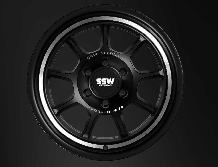 SSW Off-Road Wheels SSW Nova Wheel - Matte Black, 17x9, -25 Offset, 6x139.7