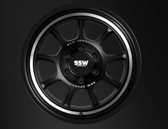 SSW Off-Road Wheels SSW Nova Wheel - Matte Black, 17x9, -25 Offset, 6x139.7