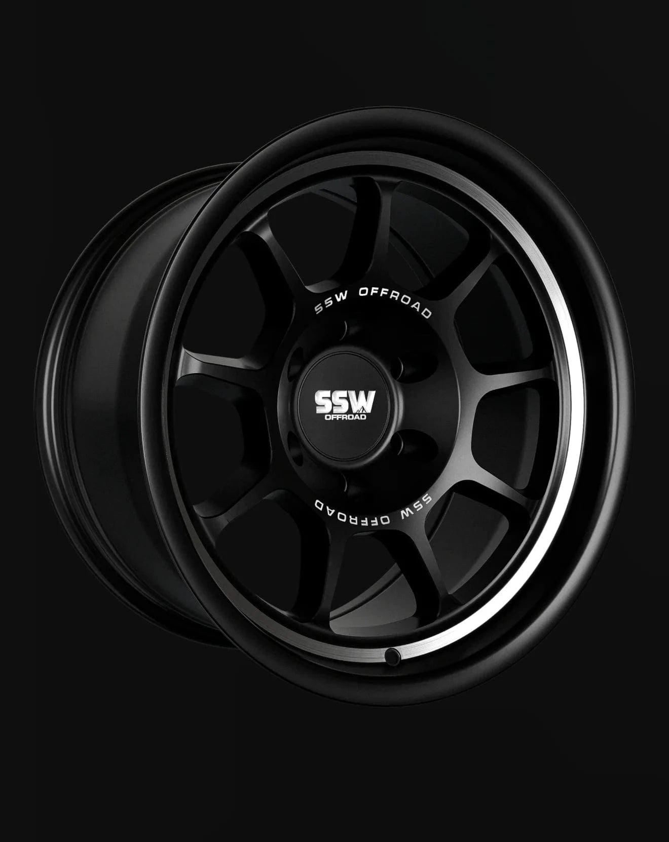 SSW Off-Road Wheels SSW Nova Wheel - Matte Black, 17x9, -25 Offset, 6x139.7