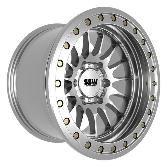 SSW Off-Road Wheels Wheels SSW Offroad BEADLOCK DAKAR / Machined Silver / 17X9.0 -25