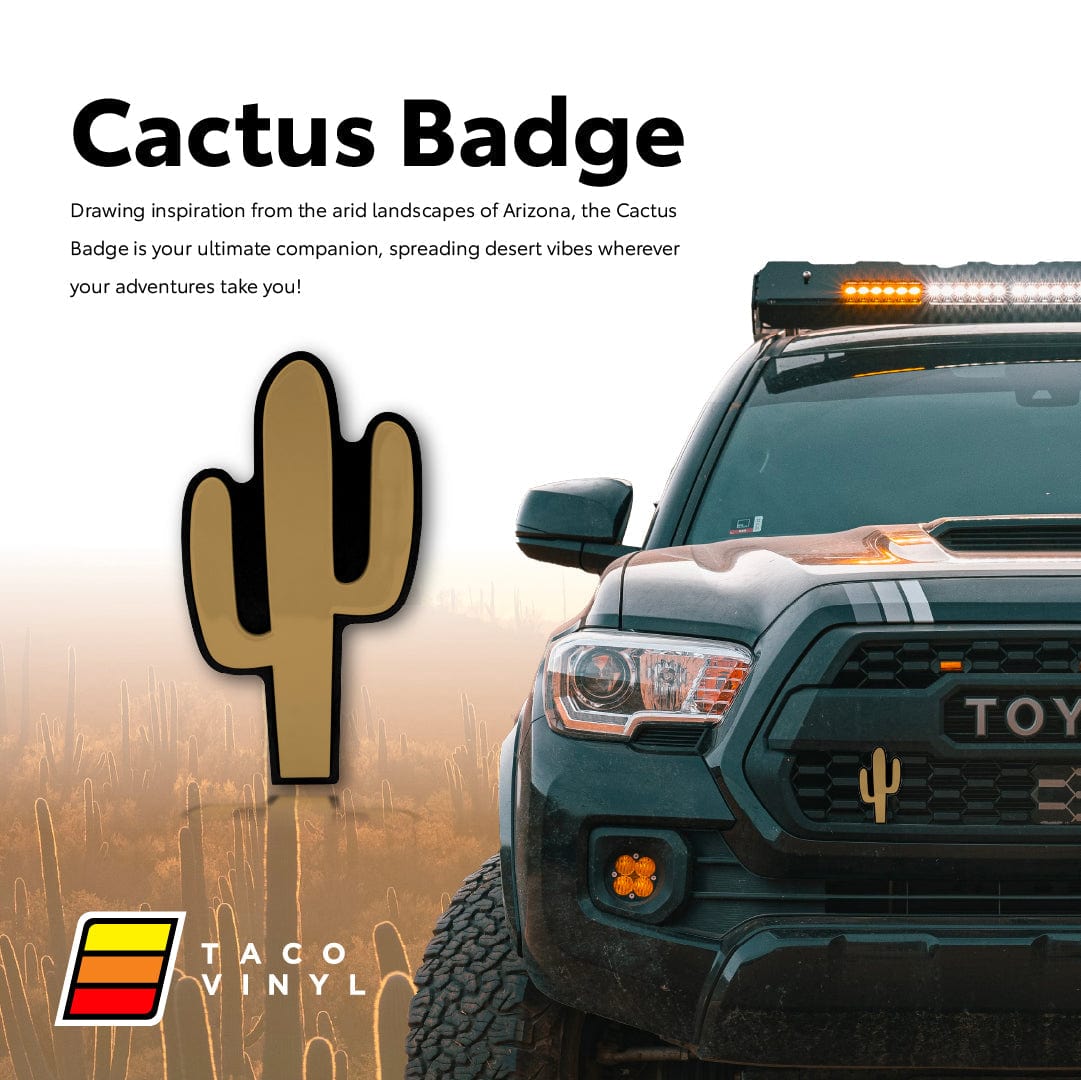 Taco Vinyl Accessories Cactus Grille Badge