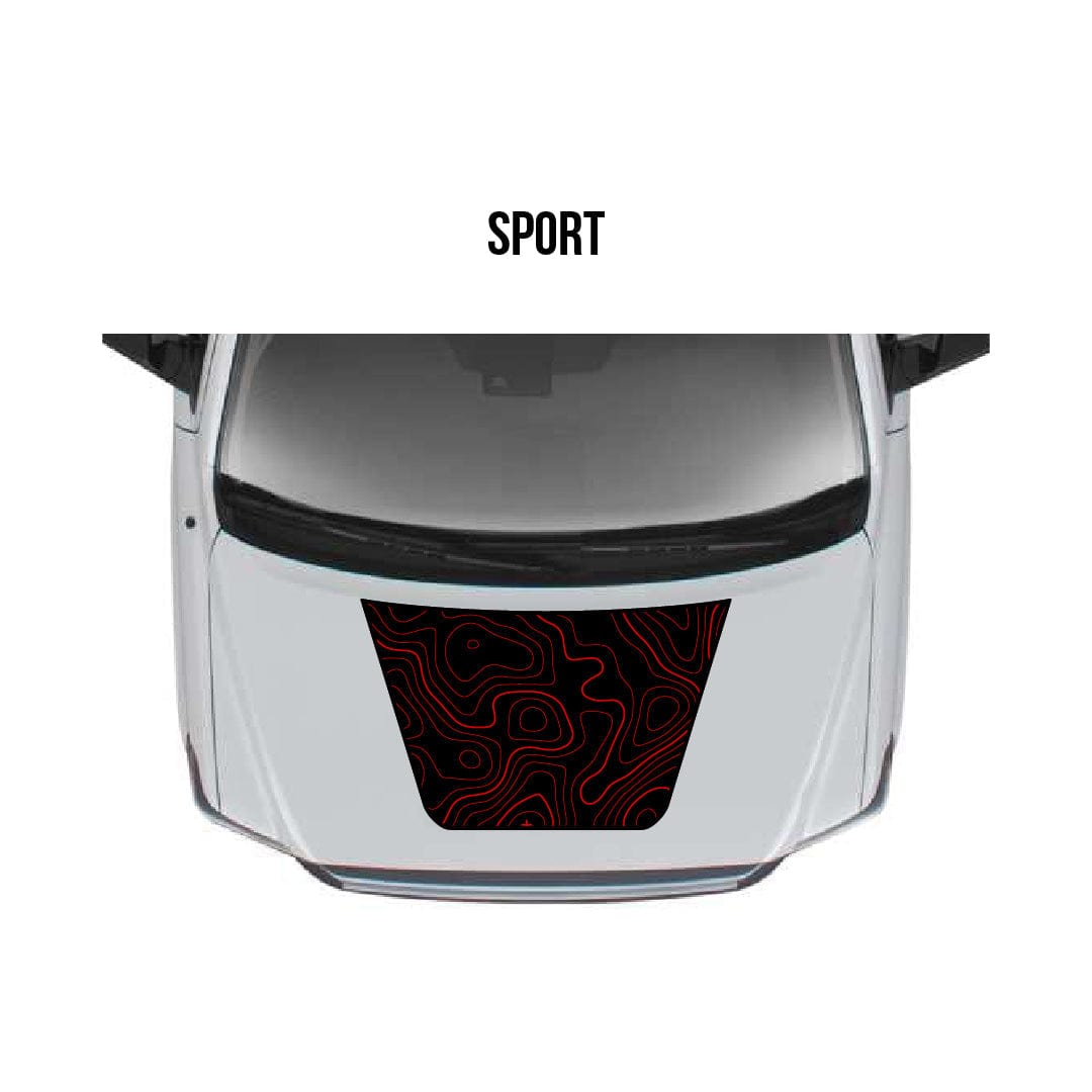 Taco Vinyl Accessories Sport (Smaller) / Custom Colors (Email us the two colors you want) 2010-22 Tundra Hood Stamp