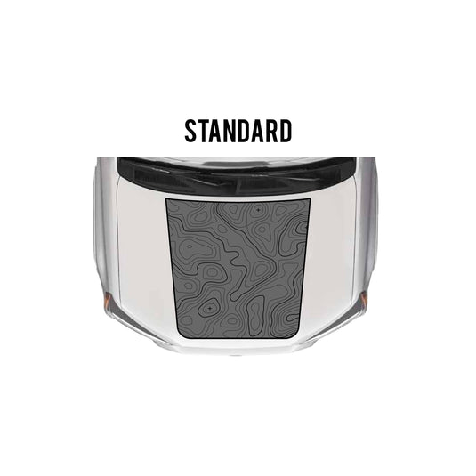 Taco Vinyl Accessories Standard / Gray with Black Topography 2010-23 4Runner Hood Stamp