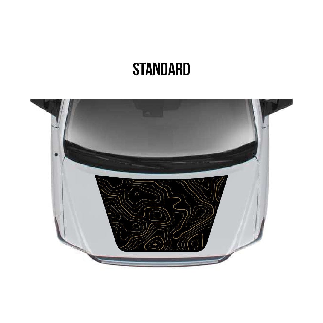 Taco Vinyl Accessories Standard (Larger) / Custom Colors (Email us the two colors you want) 2010-22 Tundra Hood Stamp