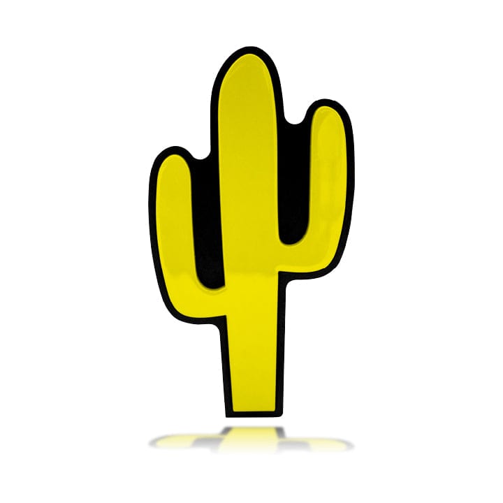 Taco Vinyl Accessories Yellow (CLASSIC YELLOW) Cactus Grille Badge