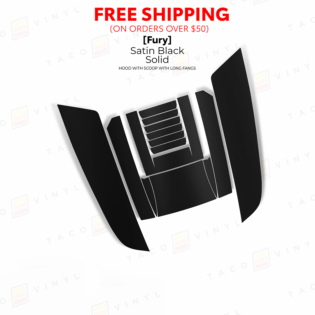 Taco Vinyl Hood Stamp 2024+ Tacoma/2025+ 4Runner Fury Hood Scoop Stamp