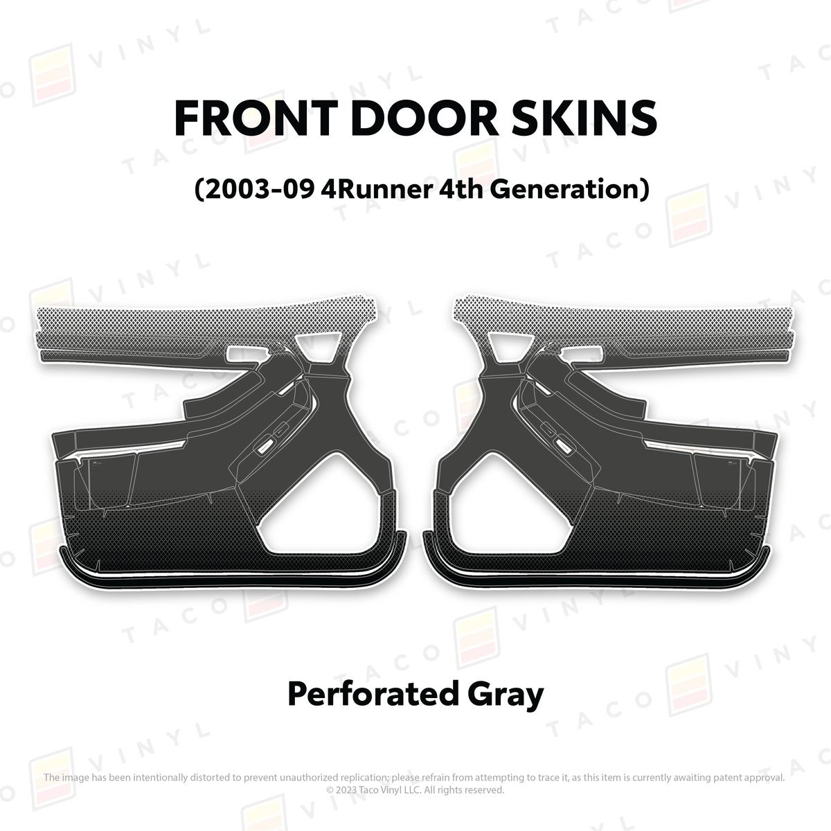 Taco Vinyl Protective Vinyl 2003-2009 4Runner Door Skins