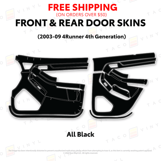 Taco Vinyl Protective Vinyl 2003-2009 4Runner Door Skins