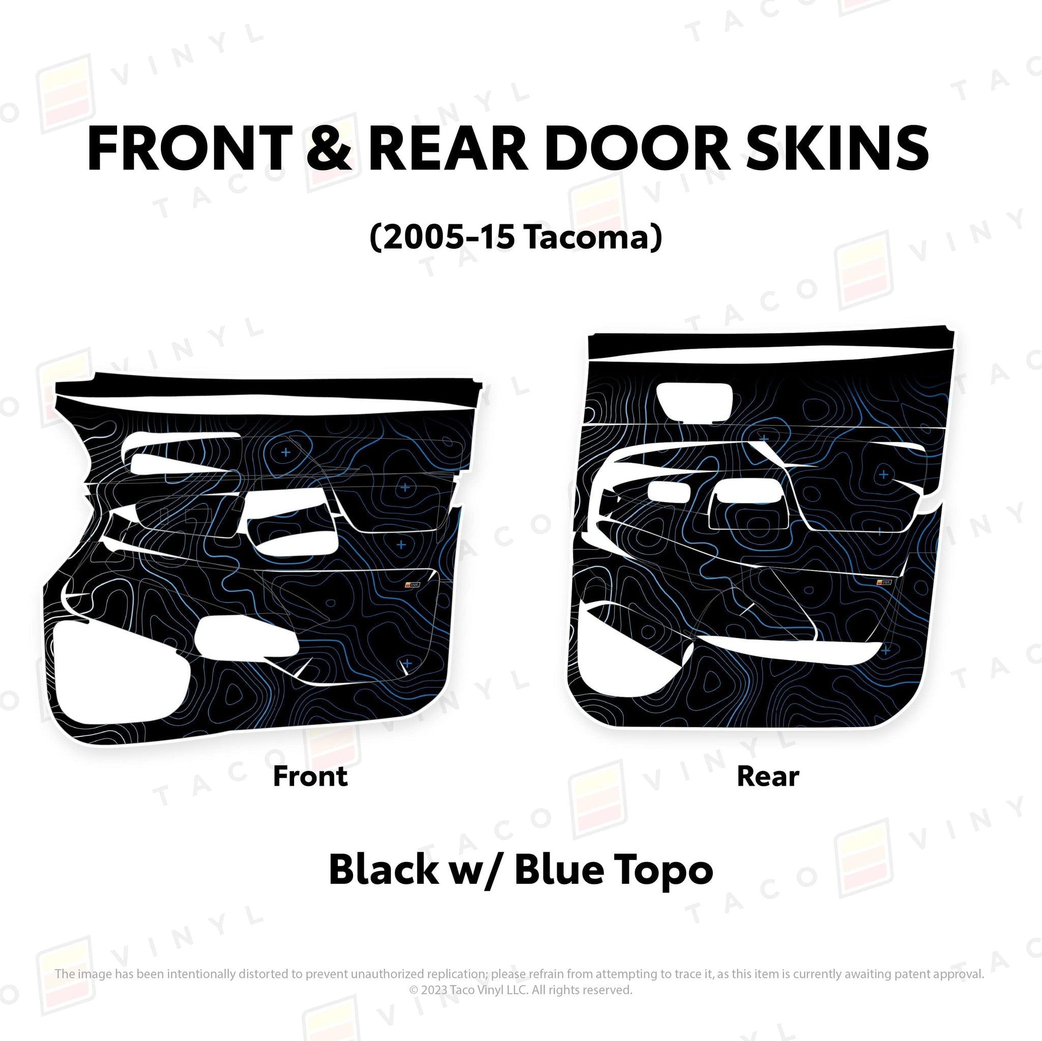 Taco Vinyl Protective Vinyl 2005-15 Tacoma Door Skins