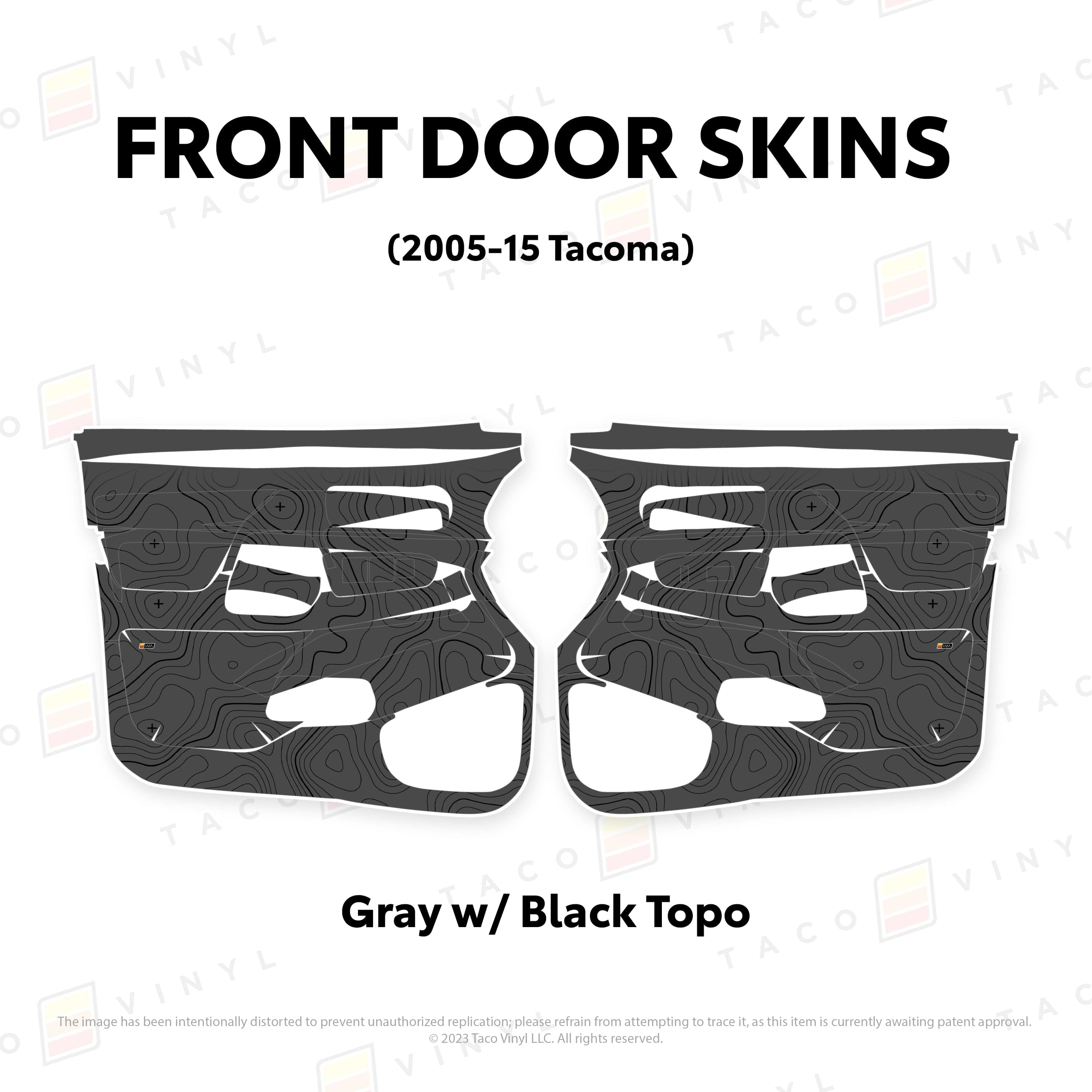 Taco Vinyl Protective Vinyl 2005-15 Tacoma Door Skins