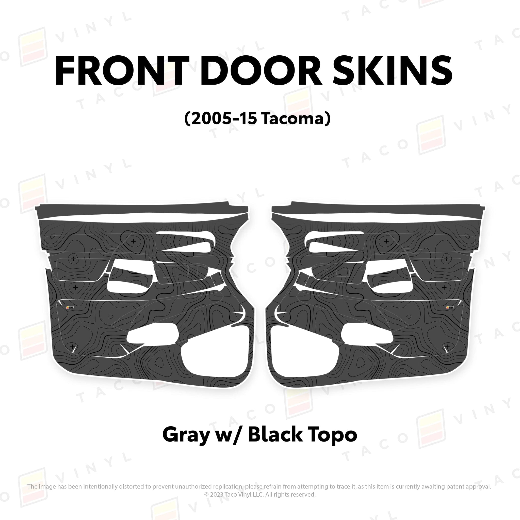 Taco Vinyl Protective Vinyl 2005-15 Tacoma Door Skins