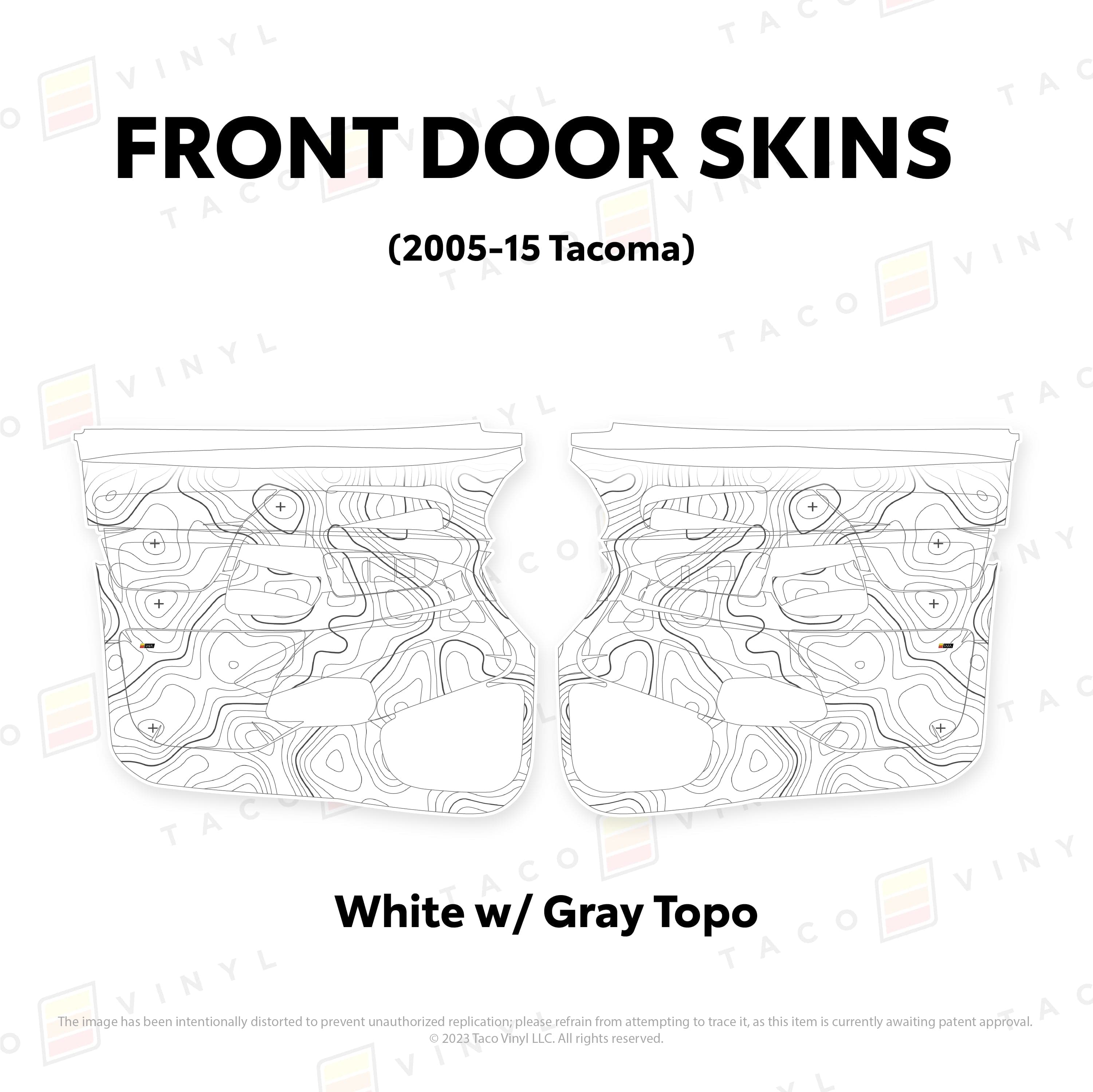 Taco Vinyl Protective Vinyl 2005-15 Tacoma Door Skins