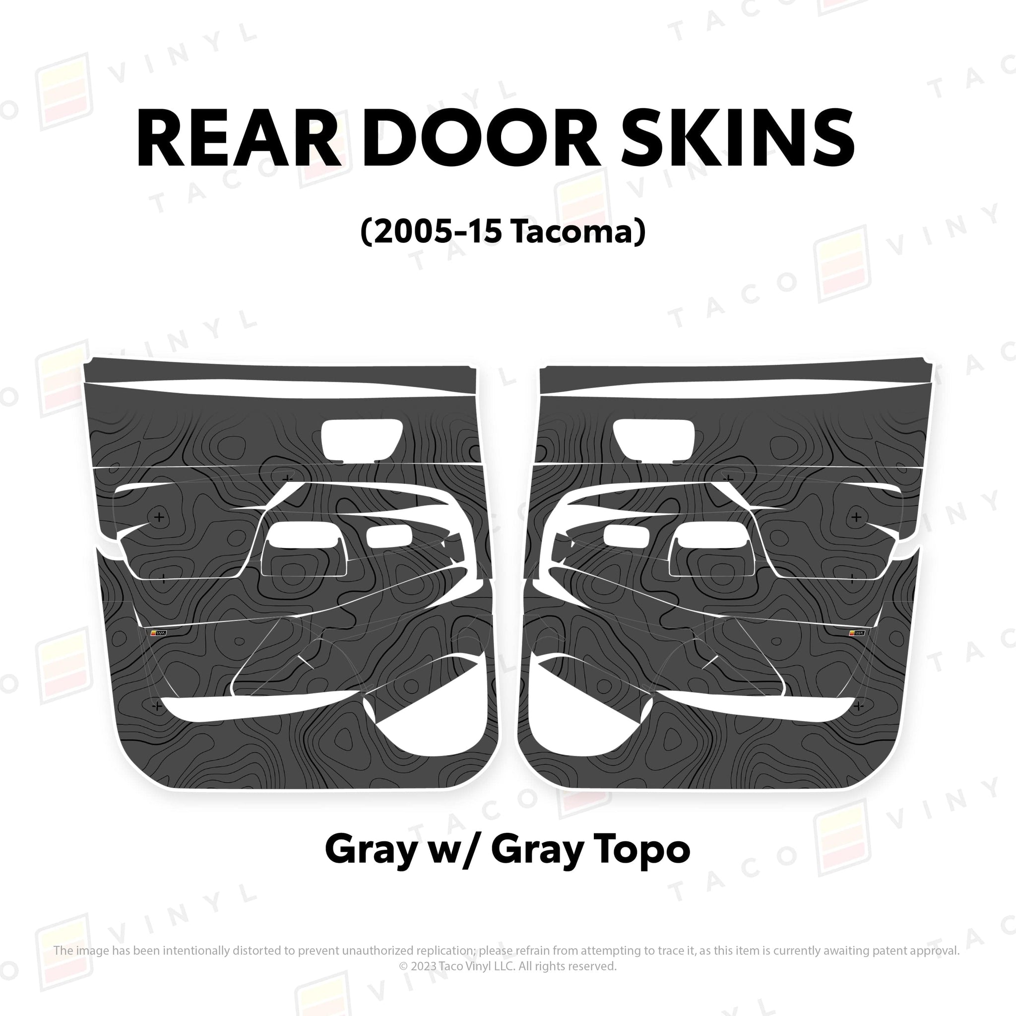 Taco Vinyl Protective Vinyl 2005-15 Tacoma Door Skins