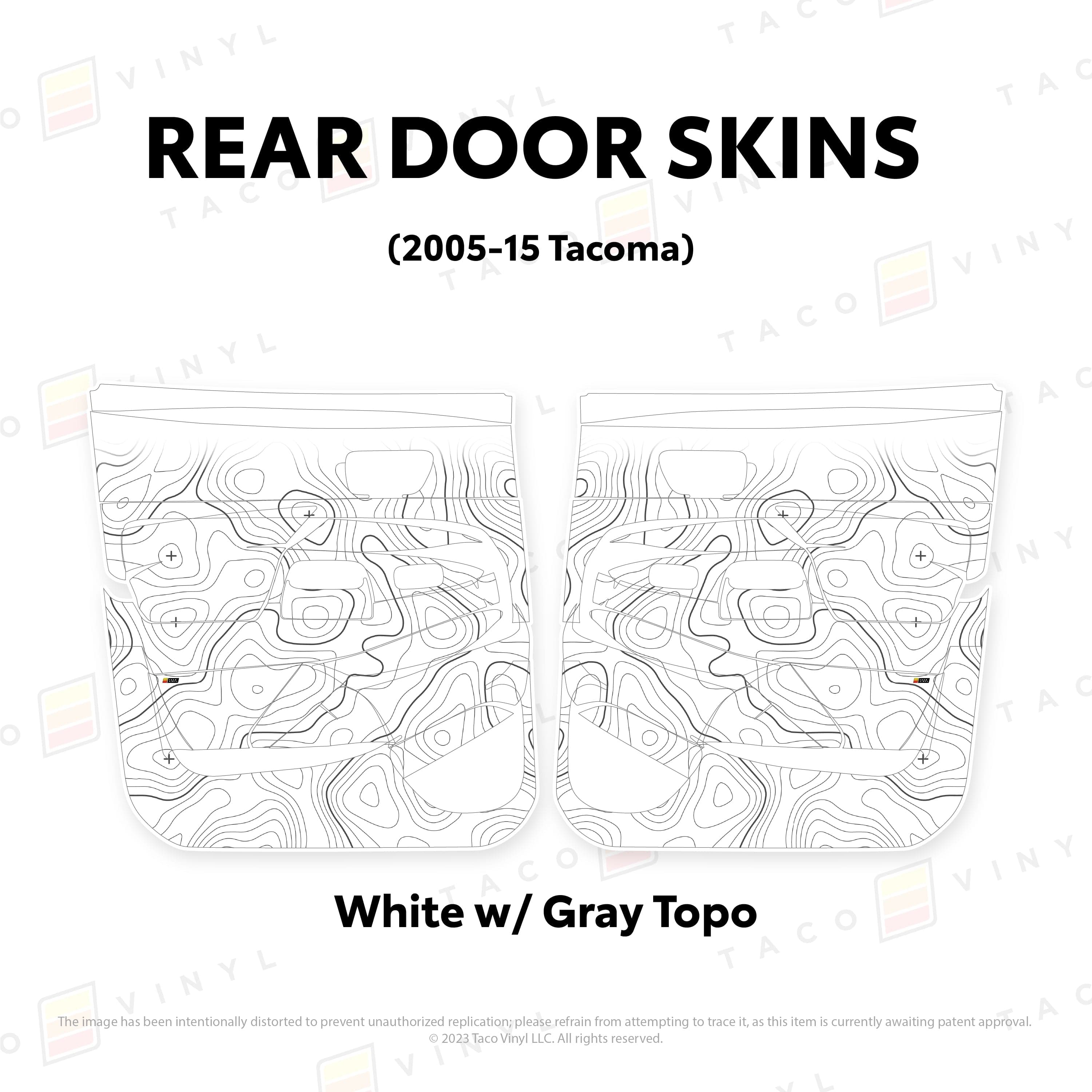 Taco Vinyl Protective Vinyl 2005-15 Tacoma Door Skins