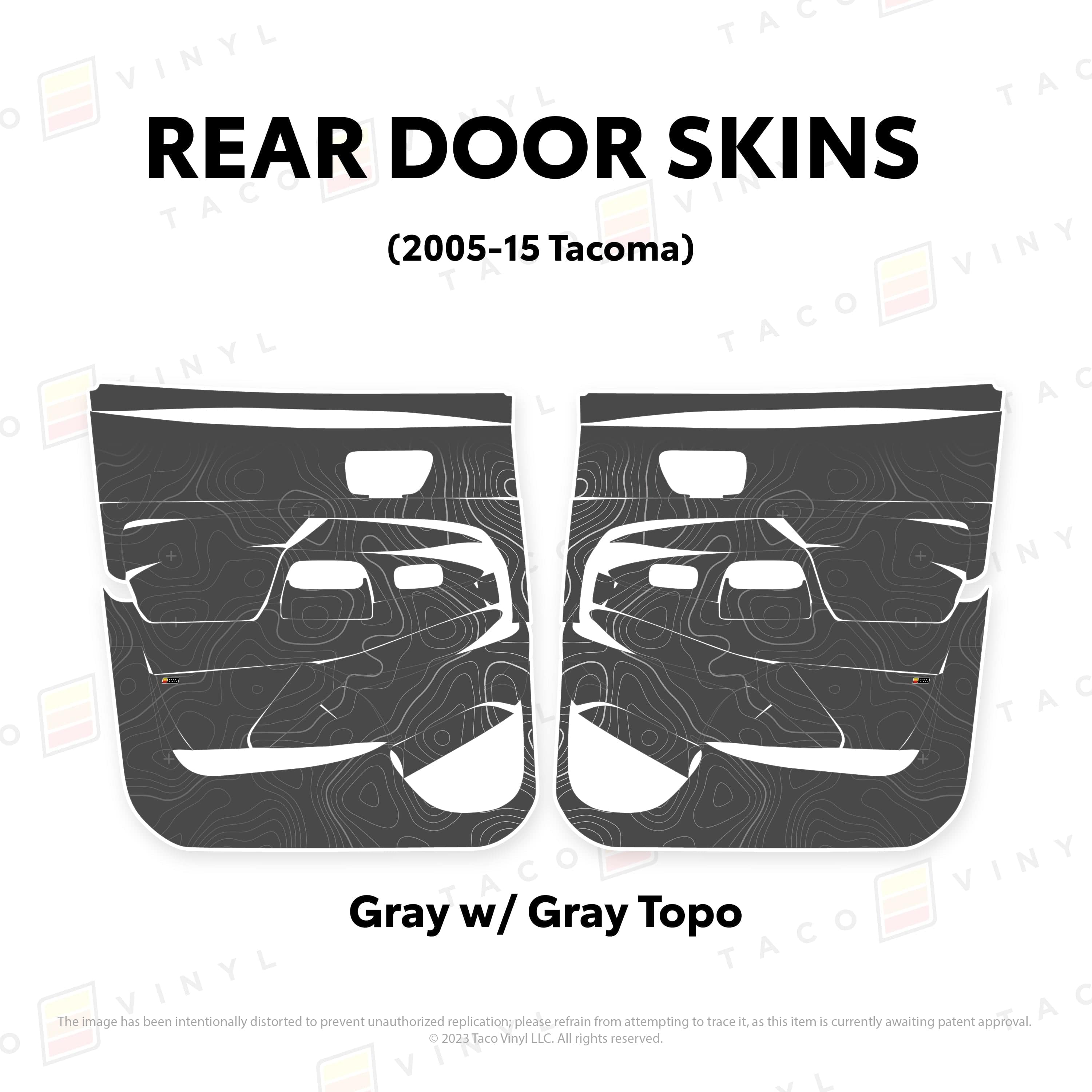 Taco Vinyl Protective Vinyl 2005-15 Tacoma Door Skins