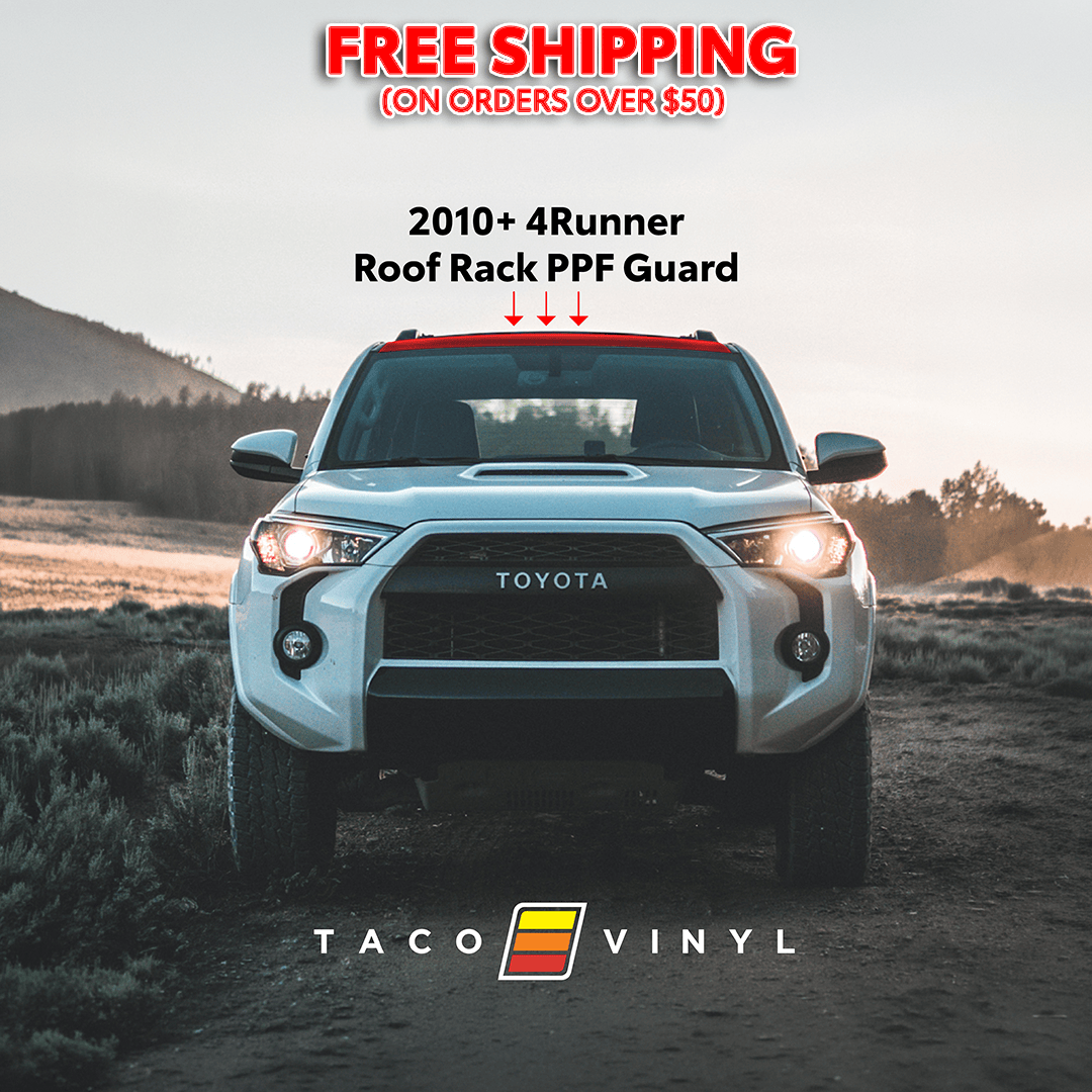 Taco Vinyl Protective Vinyl 2010-2024 4Runner PPF Roof Rack Guard